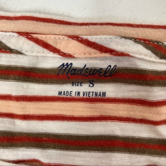Madewell striped crewneck short sleeve tee small - Picture 4 of 5